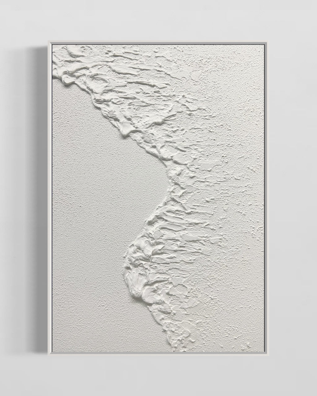 Obra de arte abstracto White Texture 10 óleo sobre lienzo Marte Gallery Llanogrande