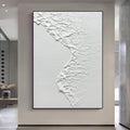 Obra de arte abstracto White Texture 10 óleo sobre lienzo Marte Gallery Llanogrande