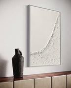 Obra de arte abstracto White Texture 6 óleo sobre lienzo Marte Gallery Llanogrande