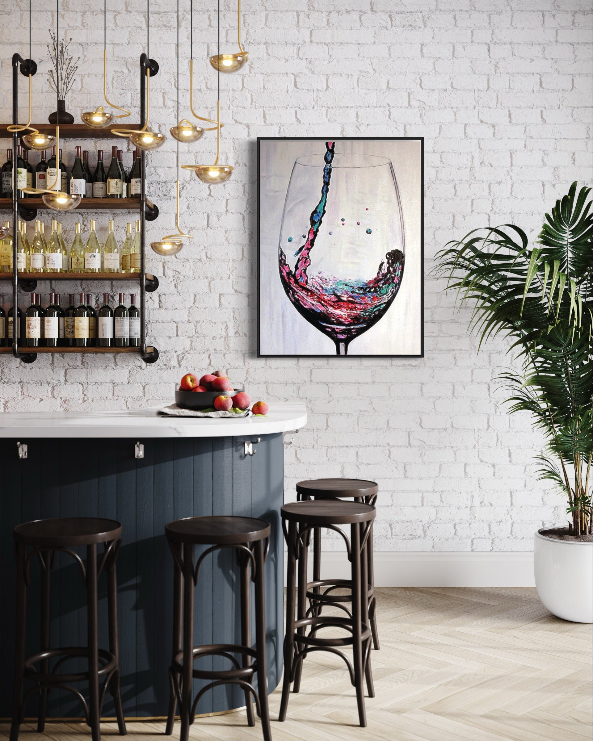 Obra de arte figurativo Wine óleo sobre lienzo Marte Gallery Llanogrande